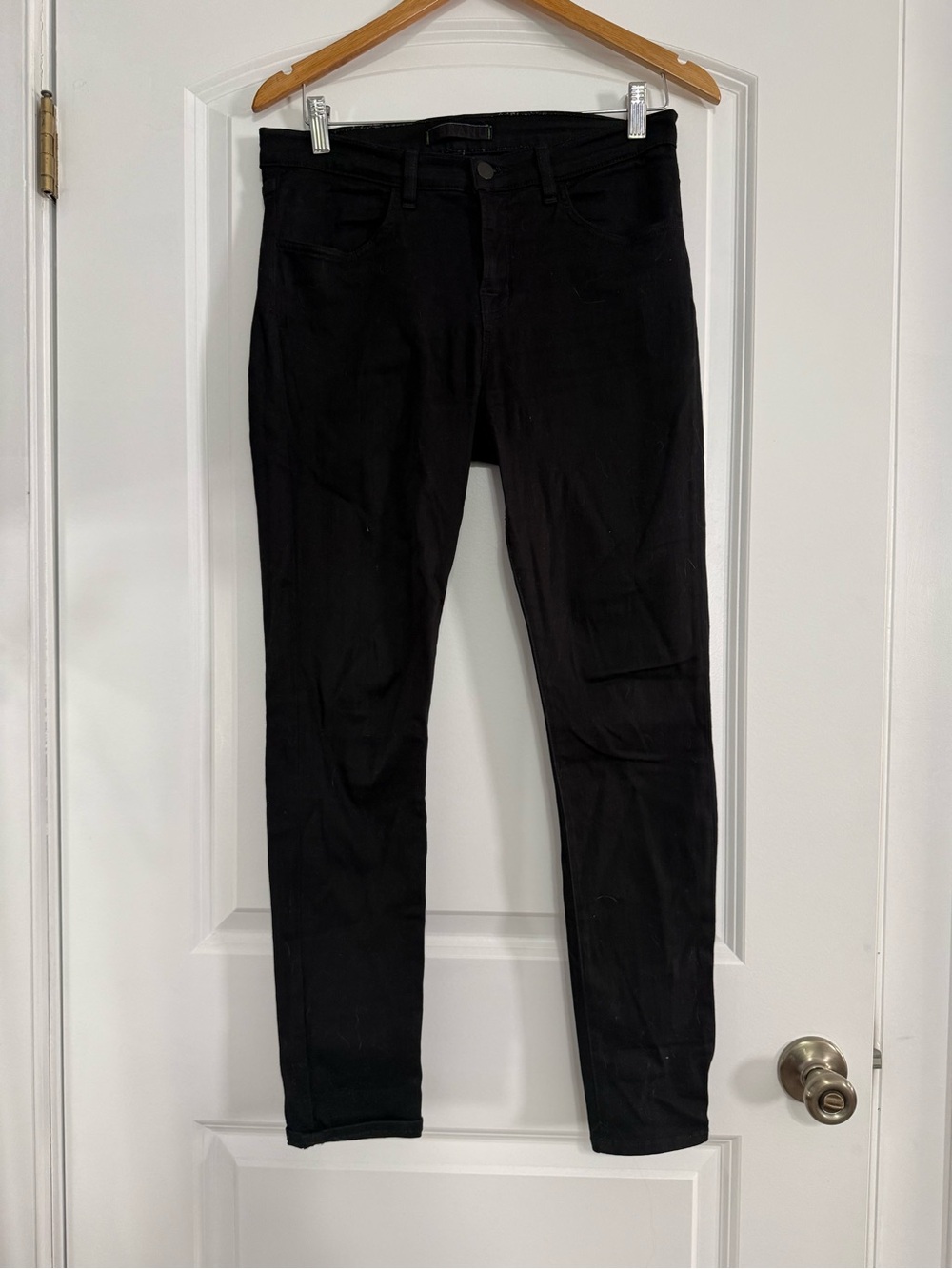 J Brand Black High-Rise Skinny Maria Jeans